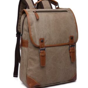 Mochila de lona vintage para homem