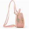 Mochila pequena com fecho de correr para mulher