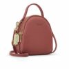 Mochila pequena com fecho de correr para mulher