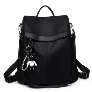 Mochila elegante de cor lisa para mulher