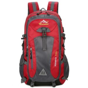 Mochila para caminhadas com tomada para telemóvel