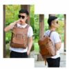 Mochila de pele sintético vintage