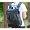 Mochila de pele sintético vintage