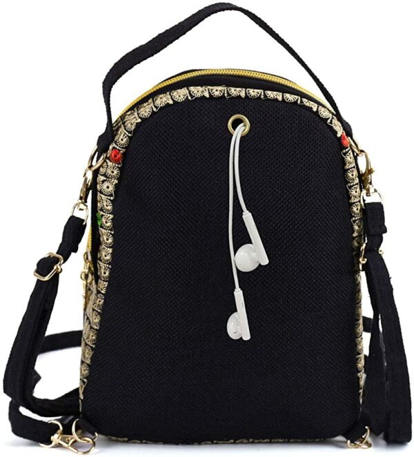 Mochila vintage bordada