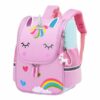 Mochila de unicórnio rosa para meninas