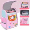 Mochila de unicórnio rosa para meninas