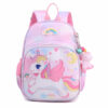 Mochila unicórnio cor-de-rosa para menina