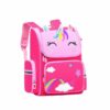 Mochila de unicórnio com estrelas e arco-íris para raparigas