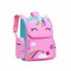Mochila de unicórnio com estrelas e arco-íris para raparigas