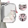 Mochila respirável para gatos
