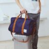 Mochila de viagem de grande capacidade com alça de ombro castanha
