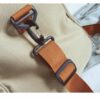 Mochila de viagem de grande capacidade com alça de ombro castanha