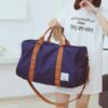 Mochila de viagem de grande capacidade com alça de ombro castanha