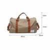 Mochila de viagem de grande capacidade com alça de ombro castanha