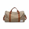 Mochila de viagem de grande capacidade com alça de ombro castanha