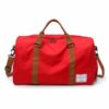 Mochila de viagem de grande capacidade com alça de ombro castanha