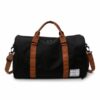 Mochila de viagem de grande capacidade com alça de ombro castanha