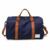Mochila de viagem de grande capacidade com alça de ombro castanha