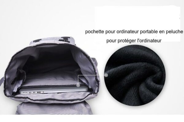 Sac à dos Little America à grande capacité pour ordinateur 4