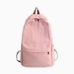 Sac à dos tendance couleur unie pour l’école