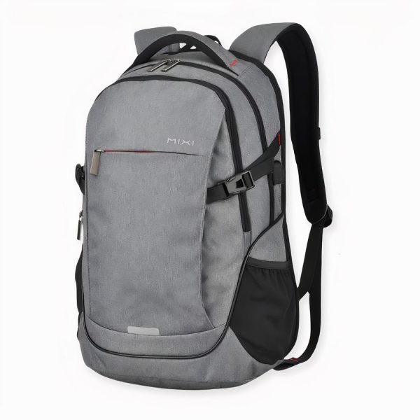 Sac à dos ergonomique grande capacité avec port USB gris