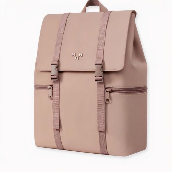 Sac à dos ergonomique étanche pour ordinateur rose